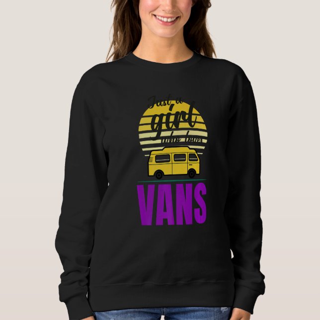 Van Life Sol Surfer Girl Vanlife är bara en flicka T Shirt (Framsida)