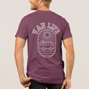 Van Life Solnedgång Camper Van Unisex T Shirt