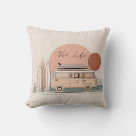 Van Life Surf Van – Retro Beach Camper Aesthetic  Kudde