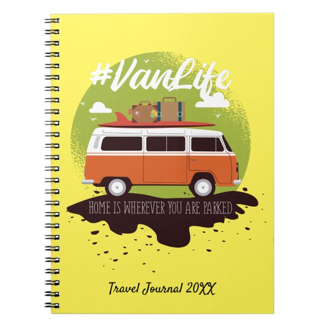 Van life Travel Journal Anteckningsbok (Framsidan)