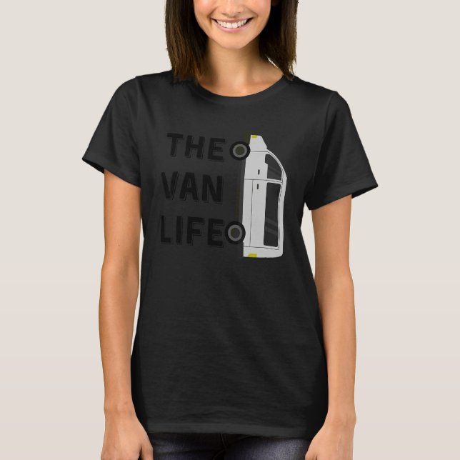 Van Life Van Life Äventyr Nomads T Shirt (Framsida)