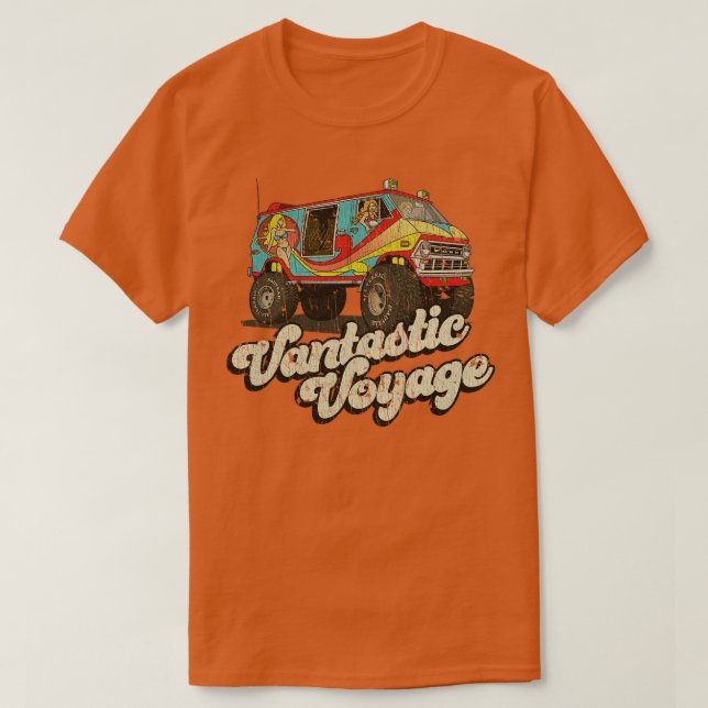 Van Life Vantastic Voyage 1975 T Shirt (Design framsida)