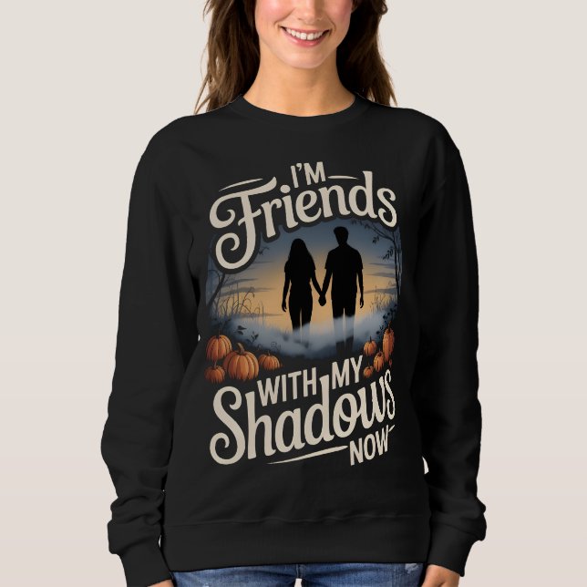 Vän med mina skuggor Pumpa Patch Tee (Framsida)