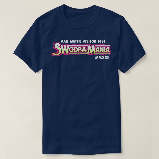 VAN METER VISITOR FESTIVAL SWOOPAMANIA IOWA TShirt T Shirt (Design framsida)
