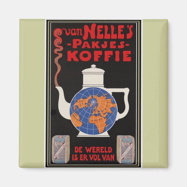 Van Nelles kaffe - Vintage Advertising Magnet (Framsidan)
