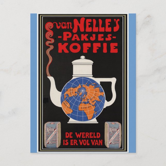 Van Nelles kaffe - Vintage Advertising Vykort (Framsida)
