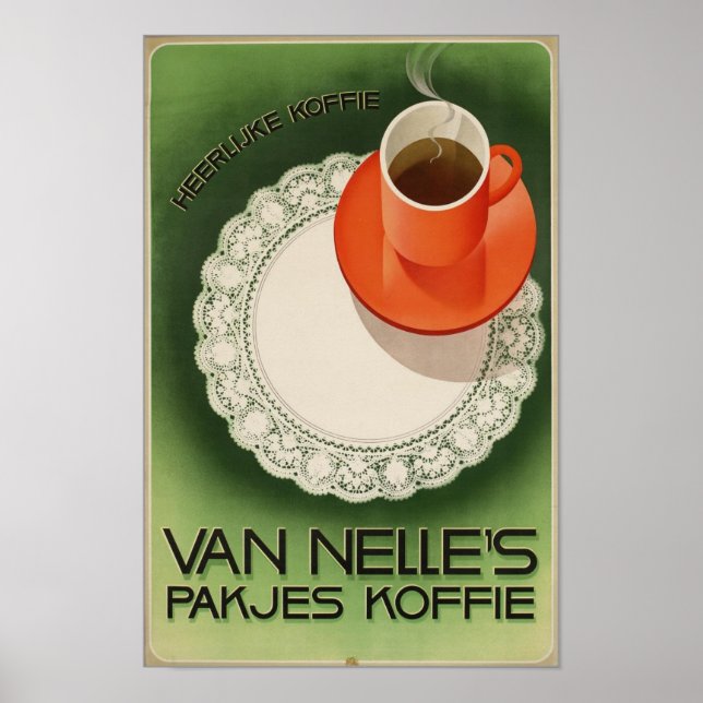 Van Nelles Pakjes Koffie Poster (Framsidan)