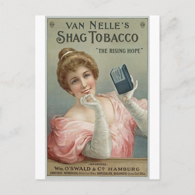 Van Nelles Shag Tobacco 1905 Vykort (Framsida)