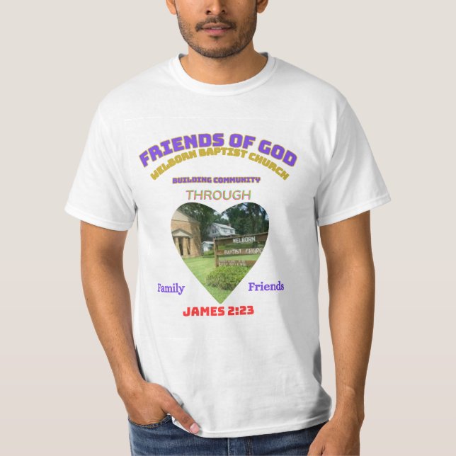 Vän- och familjedags t-shirt (Framsida)