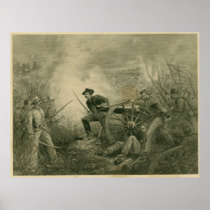 Van Pelts batteri vid Chickamauga Poster