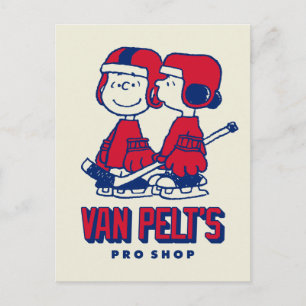 Van Pelt's Hockey Club Pro Shop-mönster Vykort