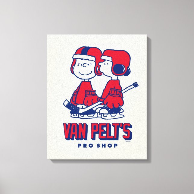 Van Pelts Hockey Klubb Pro Shop Mönster Canvastryck (Framsida)