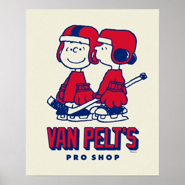 Van Pelts Hockey Klubb Pro Shop Mönster Poster (Framsidan)