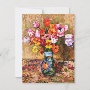Van Rysselberghe - Tulips och Nasturtiums Vykort
