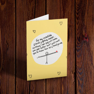 Vän som går igenom cancer kort