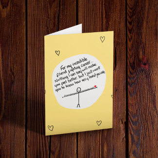 Vän som går igenom cancer kort