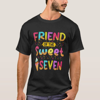 Vän till de söta sju 7:e glasspyrén t shirt
