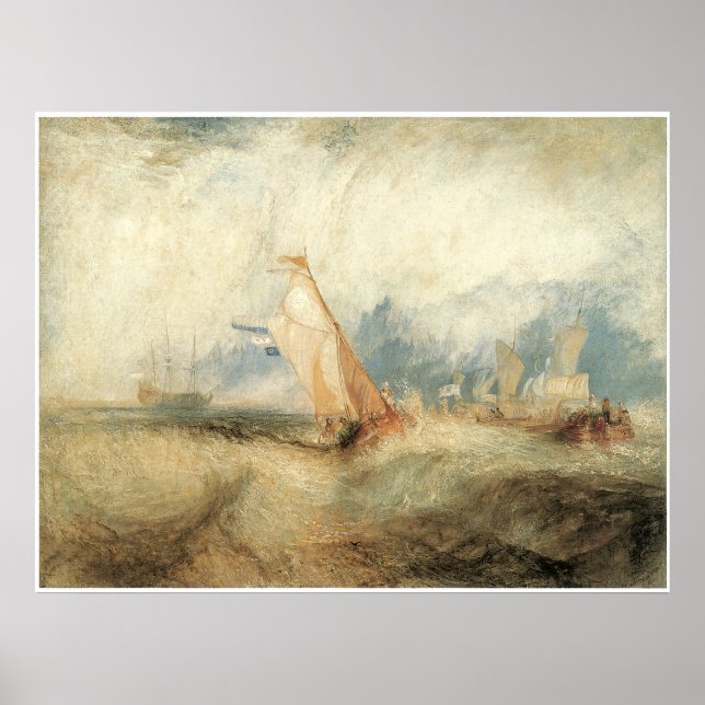 Van Tromp, Fraktaser vid Sea J.M.W. Turner Poster (Framsidan)