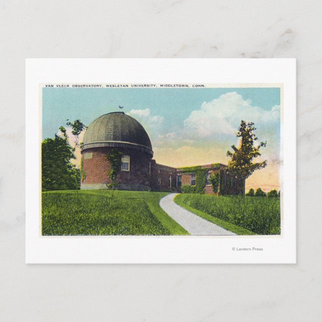 Van Vleck Observatory of Wesleyan Universiteten Vykort (Framsida)