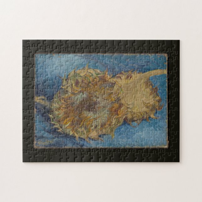 Van Vogh SunblommFine Art Painting Pussel (Horisontell)