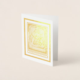 Van Westervelt Jackar Arm Foil Note Card Folierat Kort