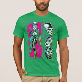 Vana DeVinyl™/Catcalls/Grön T Shirt