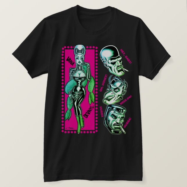 Vana DeVinyl™/Catcalls T Shirt (Design framsida)