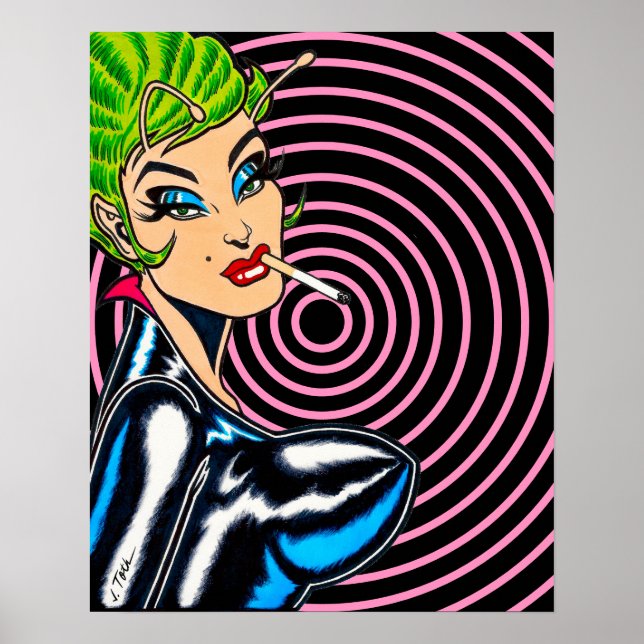 Vana DeVinyl™/Cosmic Swirl Affisch (Framsidan)