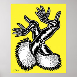 Vana DeVinyl™/Fun-Fur, PVC-handskor Poster