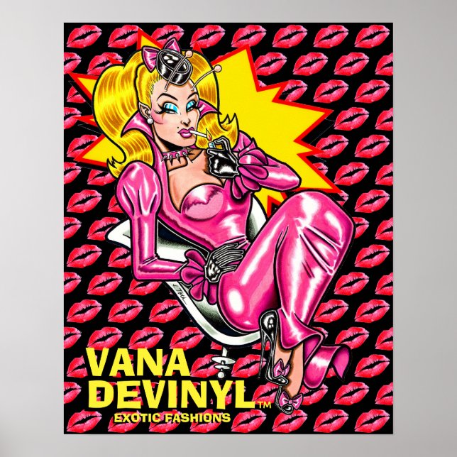 Vana DeVinyl™/Gummiklädning Poster (Framsidan)