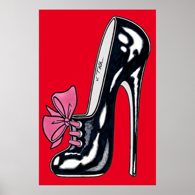 Vana DeVinyl™/High Heel With Bow Poster (Framsidan)