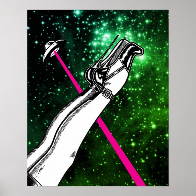 Vana DeVinyl™/High Heels in Space Poster (Framsidan)