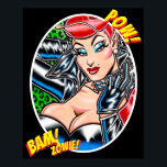 Vana DeVinyl™/Motorcykeljacka/Bam! Affisch<br><div class="desc">Ritad och designad exklusivt för Vana DeVinyl™ av John Toth.</div>