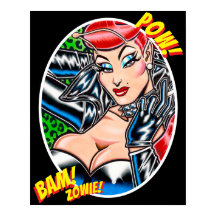 Vana DeVinyl™/Motorcykeljacka/Bam! Affisch