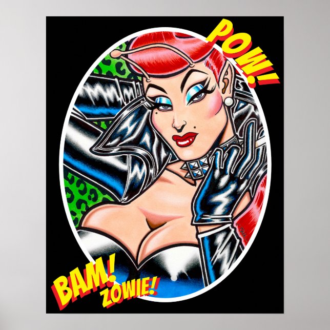 Vana DeVinyl™/Motorcykeljacka/Bam! Affisch (Framsidan)