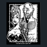 Vana DeVinyl™/Ögonfransaffisch Poster<br><div class="desc">Ritad och designad exklusivt för Vana DeVinyl™ av John Toth.</div>