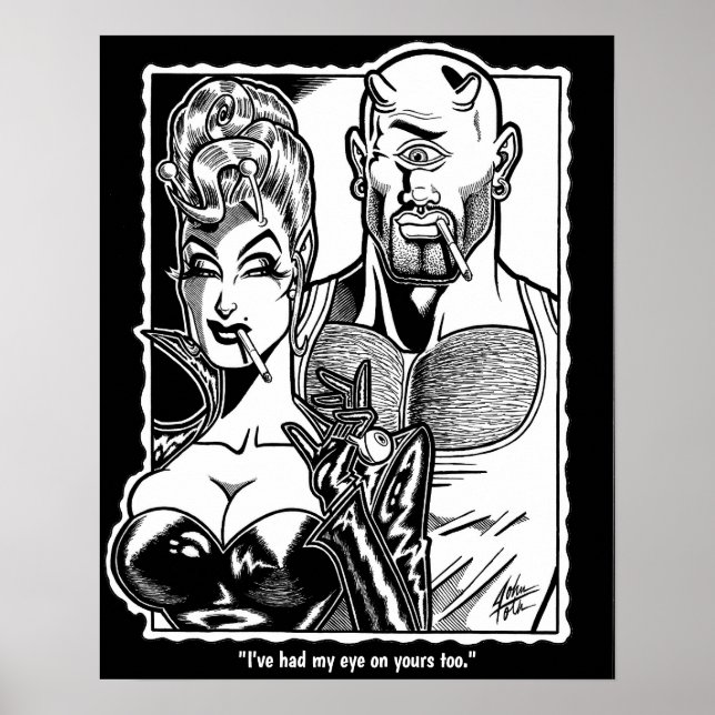 Vana DeVinyl™/Ögonfransaffisch Poster (Framsidan)