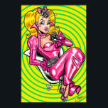 Vana DeVinyl™/Pretty in Pink gummiposter Poster<br><div class="desc">Ritad och designad exklusivt för Vana DeVinyl™ av John Toth.</div>