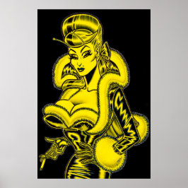 Vana DeVinyl™/PVC och Roligt Päls Poster