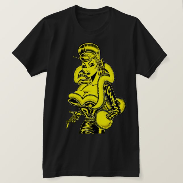 Vana DeVinyl™/PVC och Roligt Päls T-Shirt (Design framsida)