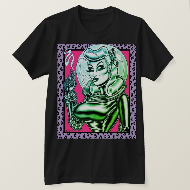 Vana DeVinyl™/Rubber Spacesuit T Shirt (Design framsida)