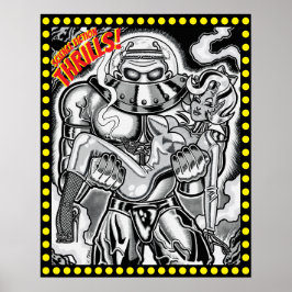 Vana DeVinyl™/Science Fiction Thrills!-affisch Poster