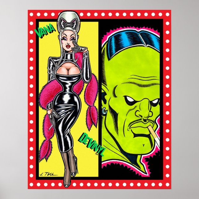 Vana DeVinyl™/Smitten Poster (Framsidan)