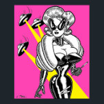 Vana DeVinyl™/UFO:s och Glamouraffisch Poster<br><div class="desc">Ritad och designad exklusivt för Vana DeVinyl™ av John Toth.</div>