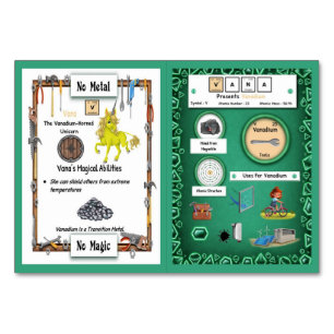 Vana - Vanadium Horn Unicorn Trading Card Bordsnummer