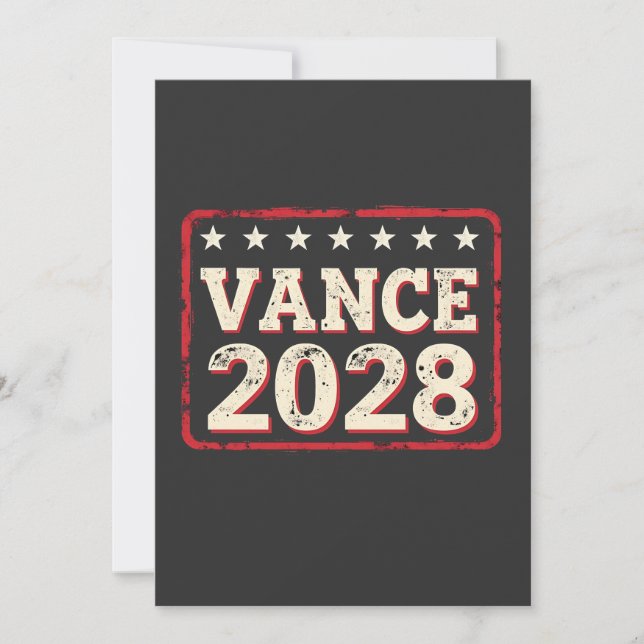 Vance 2028 for President Valection Trump Republica Inbjudningar (Framsida)