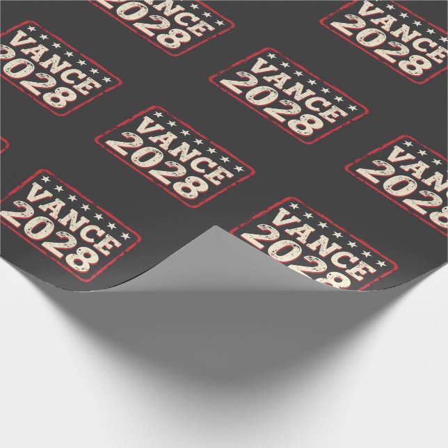 Vance 2028 for President Valection Trump Republica Presentpapper (Hörn)