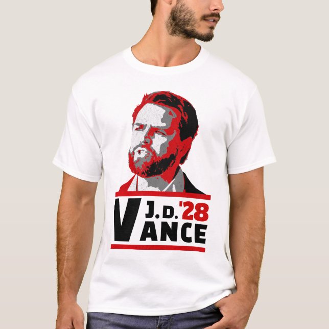 Vance 2028 JD Vance 2028 President Val T Shirt (Framsida)