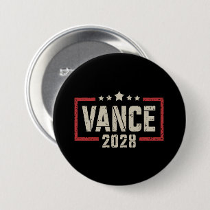 Vance 2028 Presidentvalskampanj US Flagga Knapp