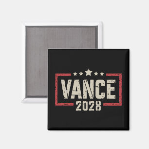 Vance 2028 Presidentvalskampanj US Flagga Magnet